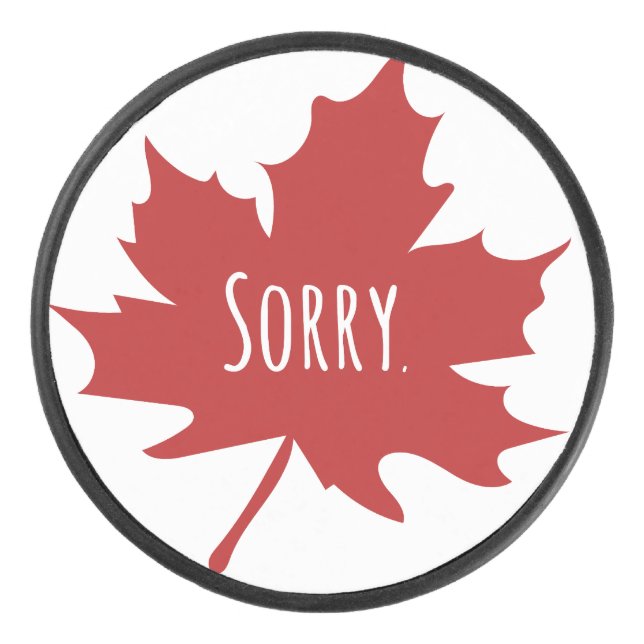 Disco De Hockey Canadiense gracioso (Anverso)