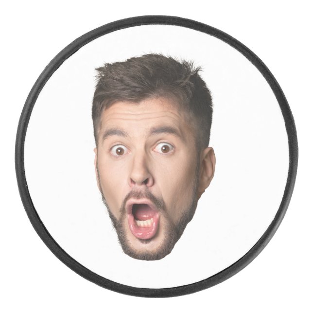 Disco De Hockey Cara Personalizada Funny Beer Despedida de Soltero (Anverso)