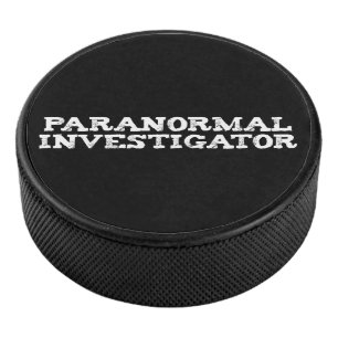 Disco De Hockey Caza fantasma de investigador paranormal