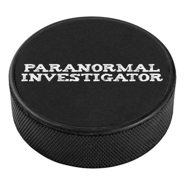 Disco De Hockey Caza fantasma de investigador paranormal (3/4)