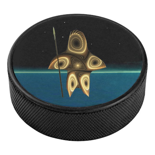 Disco De Hockey Cazador inuit fractal (3/4)