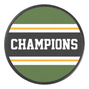 Disco De Hockey CHAMPIONS Fun Bold Green Hockey Stristers