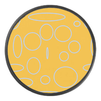 Disco De Hockey Círculos en bucle en geométrico Naranja