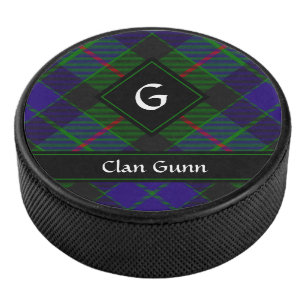 Disco De Hockey Clan Gunn Tartan Hockey Puck