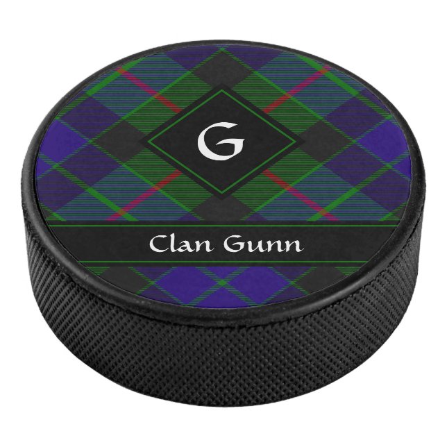 Disco De Hockey Clan Gunn Tartan Hockey Puck (3/4)