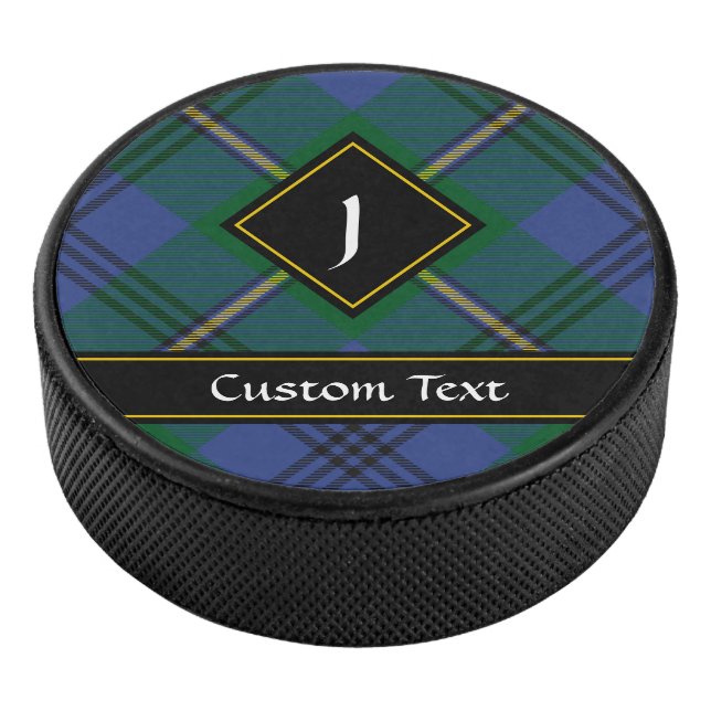 Disco De Hockey Clan Johnston Tartan Hockey Puck (3/4)