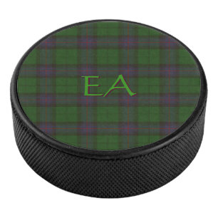 Disco De Hockey Clan Oficial Armstrong Tartan con sus iniciales