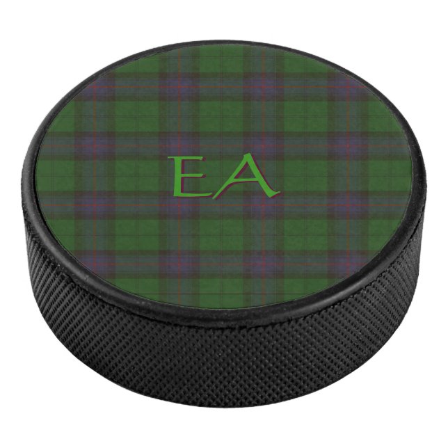 Disco De Hockey Clan Oficial Armstrong Tartan con sus iniciales (3/4)