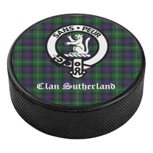 Disco De Hockey Clan Sutherland Escudo y Tartán