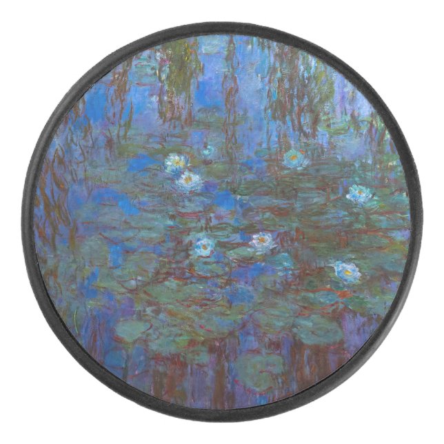 Disco De Hockey Claude Monet - Blue Water Lilies (Anverso)