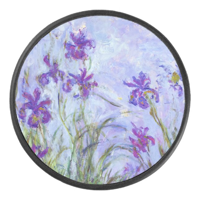 Disco De Hockey Claude Monet - Lilac Irises / Iris Mauves (Anverso)
