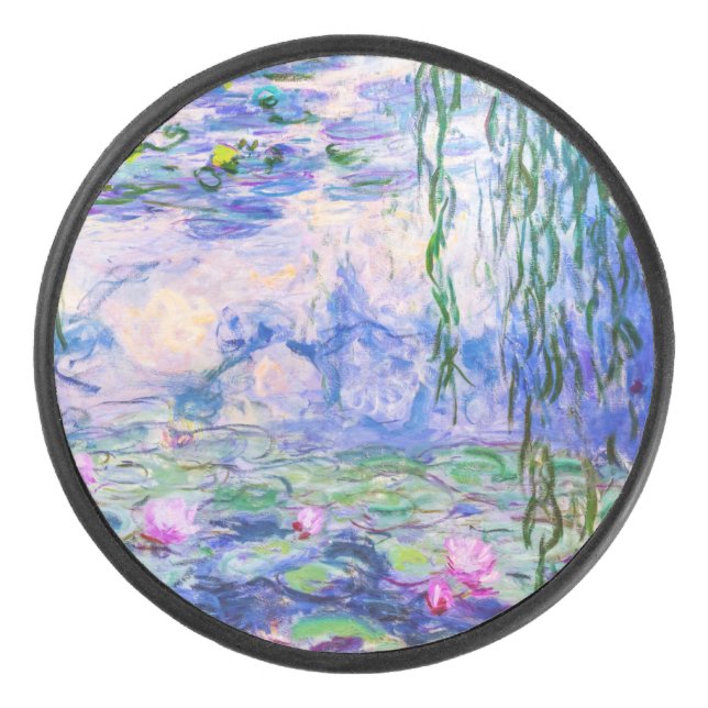 Disco De Hockey Claude Monet - Lilies de agua / Nympheas 1919 (Anverso)