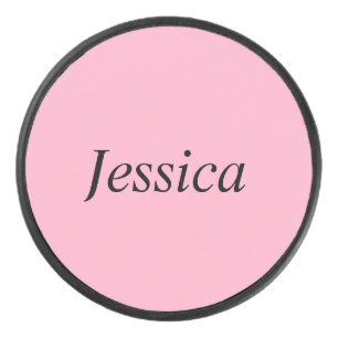 Disco De Hockey Clavel divertido rosa