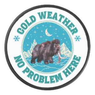 Disco De Hockey Clima frío, ¡no hay problema aquí! Diversión del M