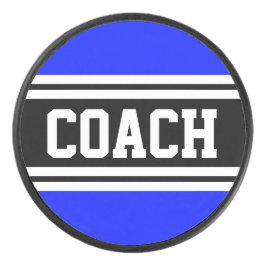 Disco De Hockey COACH Atletismo Royal Azul franjas blancas negras