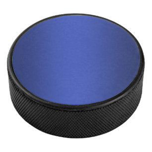 Disco De Hockey Color moderno de degradado simple azul marino