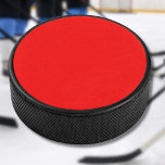 Disco De Hockey Color rojo sólido | Clásica | Elegante | Trendy<br><div class="desc">Color rojo sólido | Clásica | Elegante | Trendy | Elegante</div>