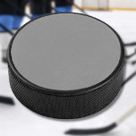 Disco De Hockey Color sólido gris oprimido | Clásico Elegante<br><div class="desc">Color sólido gris de la polea de moda | Diseño clásico | Elegante y Minimalista | Moda y regalo elegante</div>