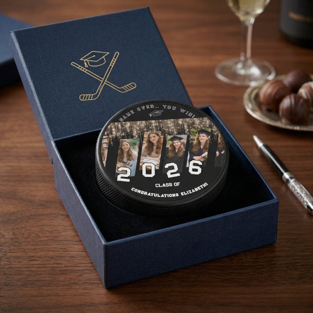 Disco De Hockey Congrats Name Party Graduation Class Off.. Favor  (Subido por el creador)