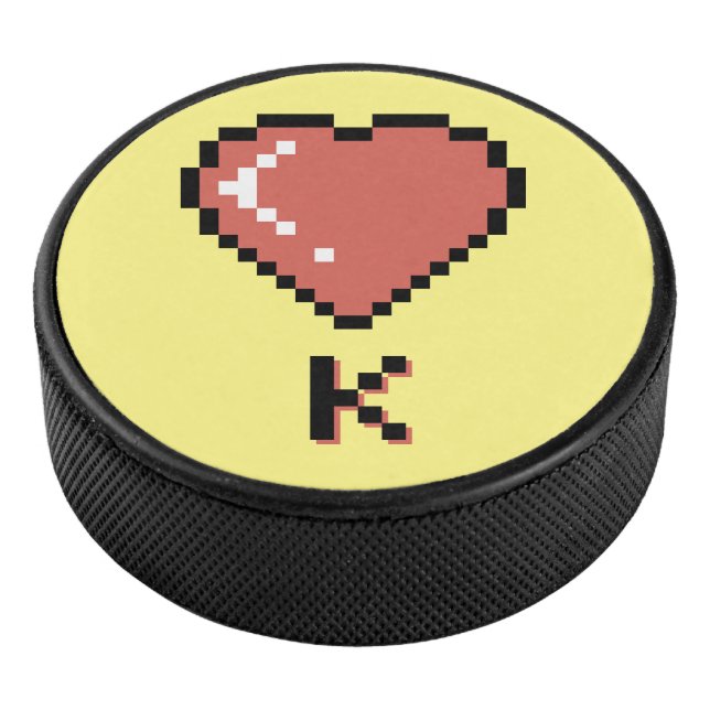 Disco De Hockey contorno negro de Heart King (3/4)