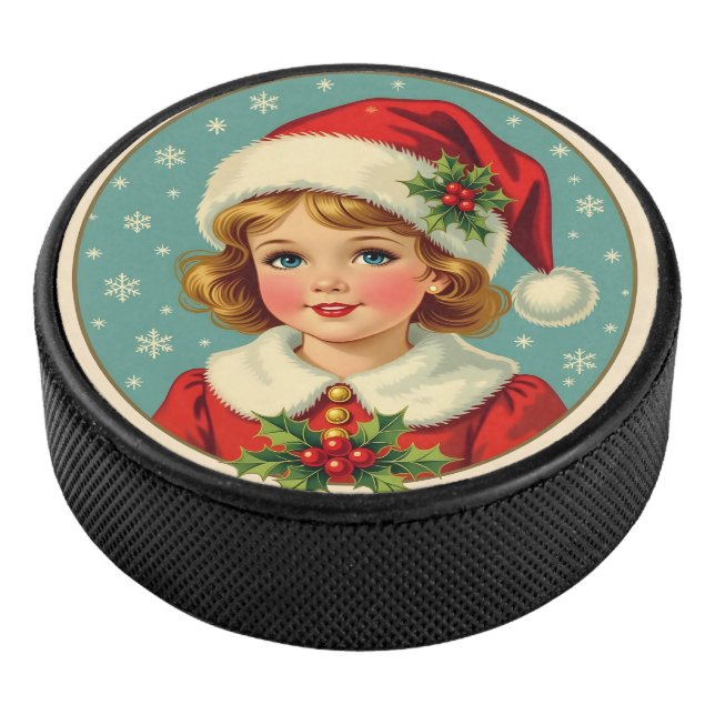 Disco De Hockey Cozy Christmas Victorian Cute Girl (3/4)
