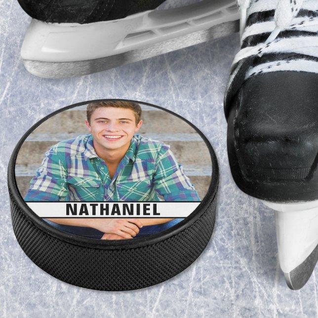 Disco De Hockey Crea tu Propia Foto (Create your Own Photo Hockey Puck)