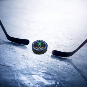 Disco De Hockey Crear su propio número de nombre personalizado de 