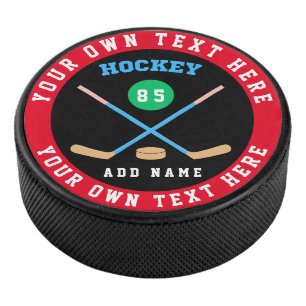 Disco De Hockey Crear su propio número de nombre personalizado de 