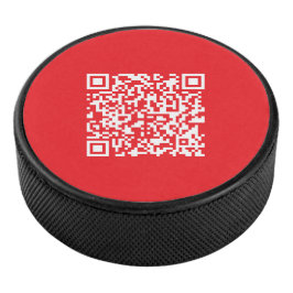Disco De Hockey Crear un código QR rojo analizable (modificable)