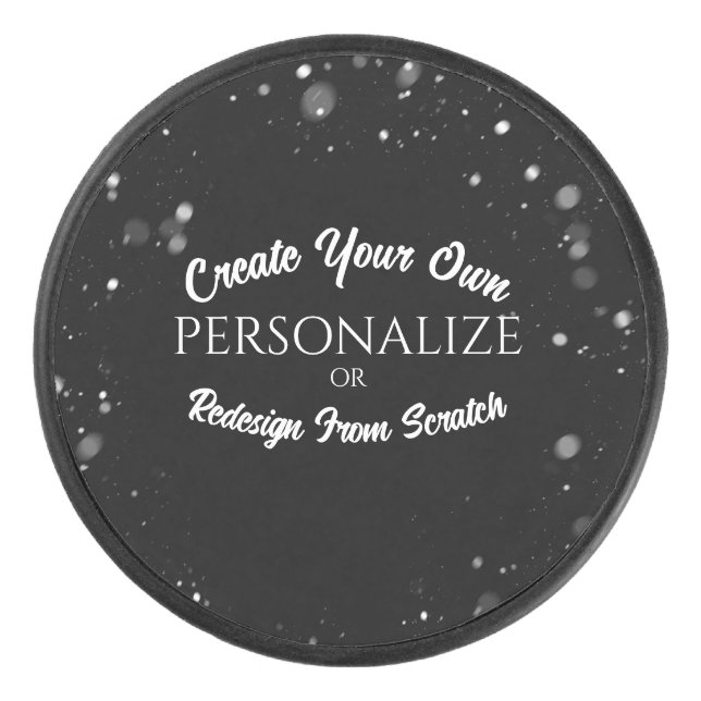 Disco De Hockey Crear un Personalizado personalizado (Anverso)