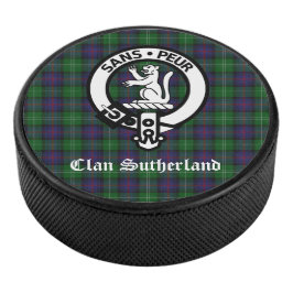 Disco De Hockey Crestón y Tartán del Clan Sutherland  