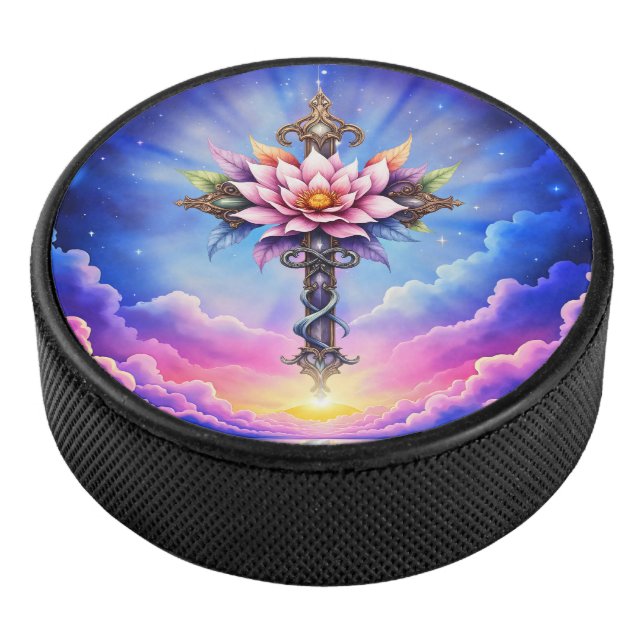 Disco De Hockey Cruz de Loto Celestial  (3/4)