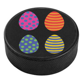 Disco De Hockey Cuatro huevos de Pascua de colores
