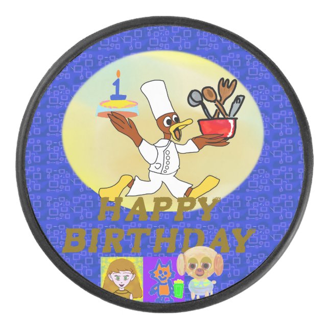 Disco De Hockey Cumpleaños (Anverso)