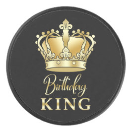 Disco De Hockey Cumpleaños King Gold Crown Royal Queen Luxury