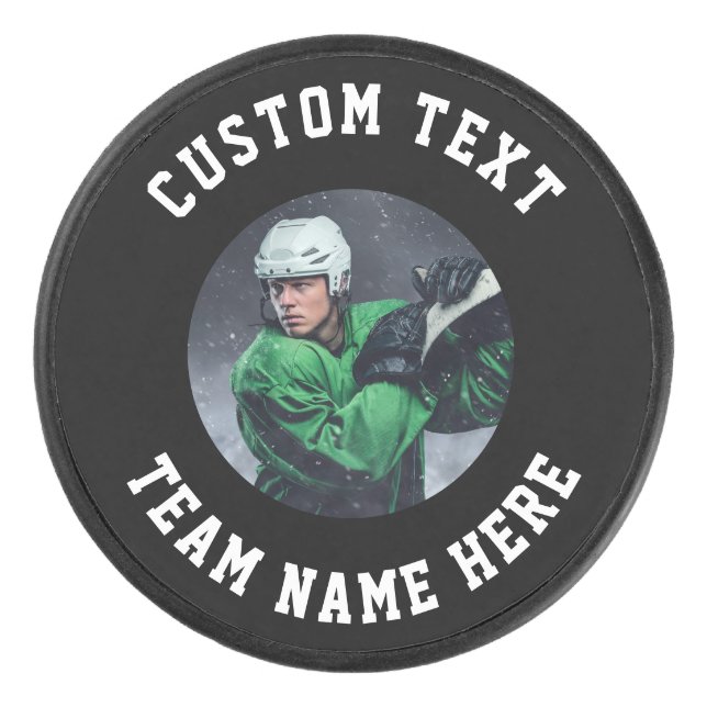 Disco De Hockey Custom Hockey Puck – Add Your Design Here (Anverso)