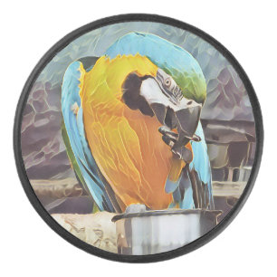 DISCO DE HOCKEY CUTE MACAW