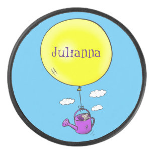 Disco De Hockey Cute ratón en la lata de riego con personalizado d