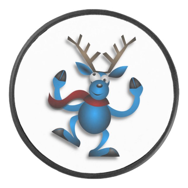 DISCO DE HOCKEY DANCING REINDEER (Anverso)