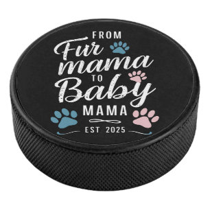 Disco De Hockey De cuatro madres a bebé mamá este 2025 perro mamá