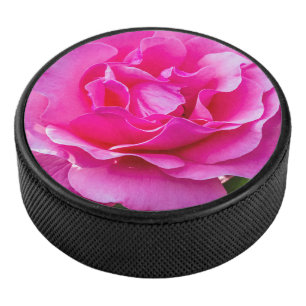 Disco De Hockey Delicada rosa.