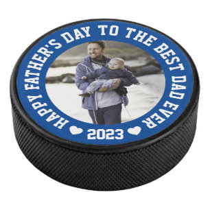 Disco De Hockey Día del padre de la foto del personalizado