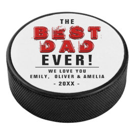 Disco De Hockey Día del Padre en la mejor tipografía de la histori