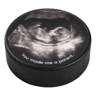 Disco De Hockey Día del Padre Sonograma de Bebé Ultrasonido Embara