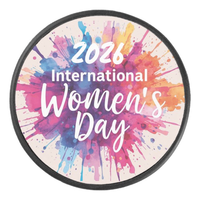 Disco De Hockey Día Internacional de la Mujer 2026 (Anverso)