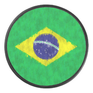Disco De Hockey Dibujo de pintura al petróleo de Brasil