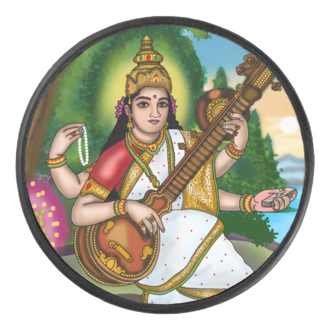 Disco De Hockey Diosa Saraswati  (Anverso)
