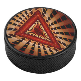 Disco De Hockey Diseño gráfico fractal moderno de 3D Fantasy Netwo
