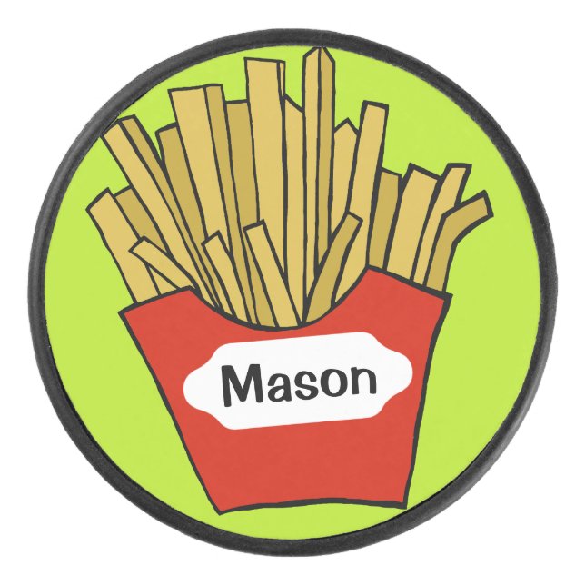 Disco De Hockey Diseño personalizado de papas fritas (Anverso)