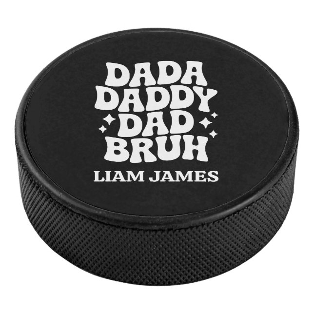 Disco De Hockey Divertido regalo de papá papá papá papá papá Bruh  (3/4)